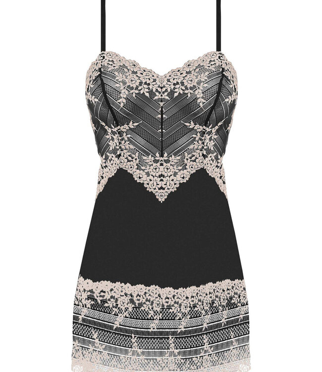 Embrace Lace Chemise - Zwart