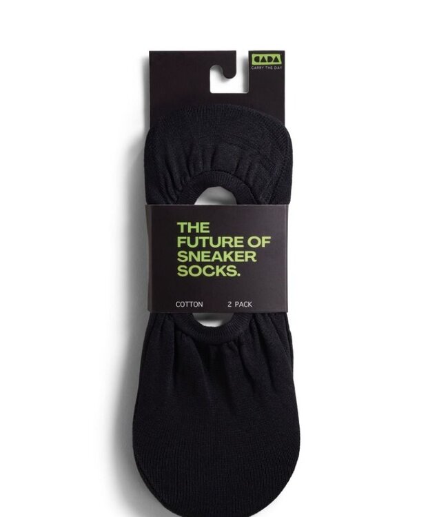 Casa Cotton Sneakersok 2-pack - Zwart
