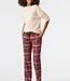 Loungebroek Lang Flanel - Maroon