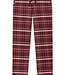 Loungebroek Lang Flanel - Maroon