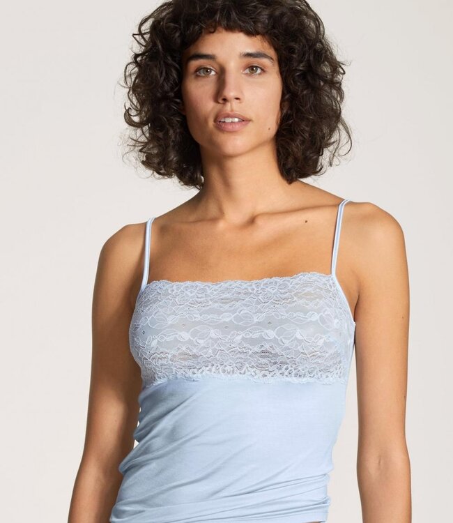 Sensual Secrets Spaghetti Top - Blue Topa