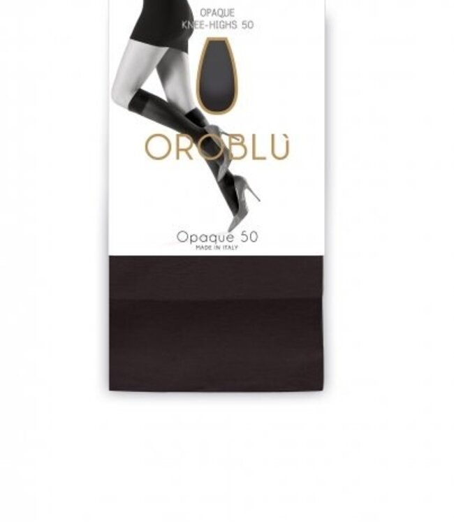 Mi-Bas 50 Opaque Kniekous - Zwart