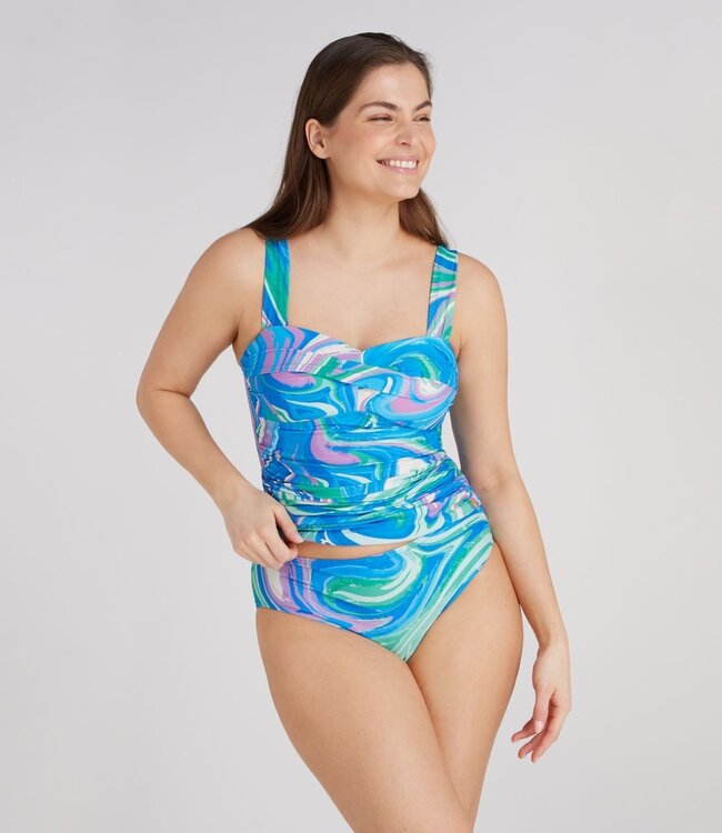 Tankini Top Twisted Padded - Swirl