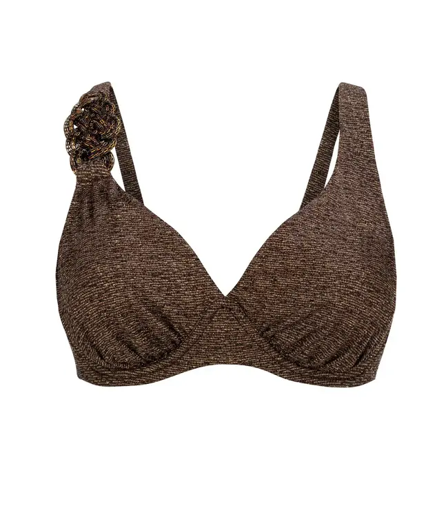 Cinnamon Bikini Top - Brown