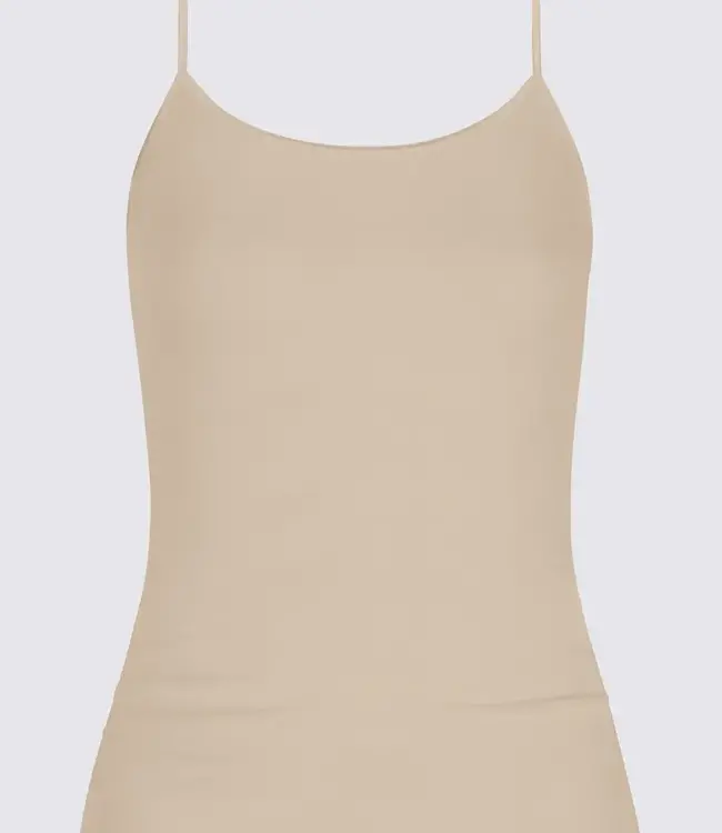 Emotion Spaghetti Top - Cream Tan
