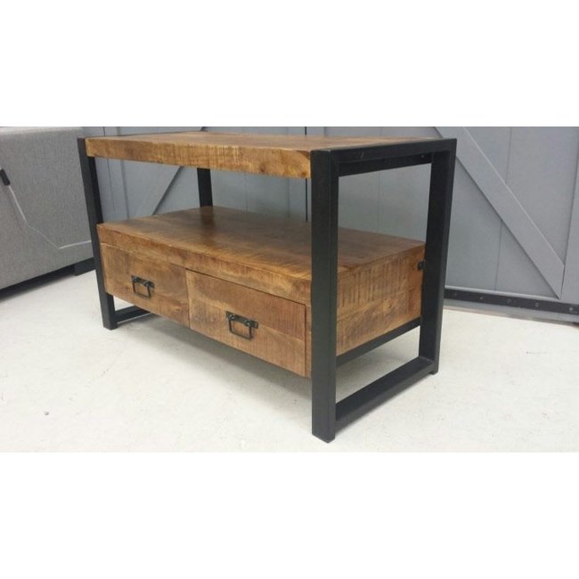 Benoa TV meubel Industrial Mango met 2 lades