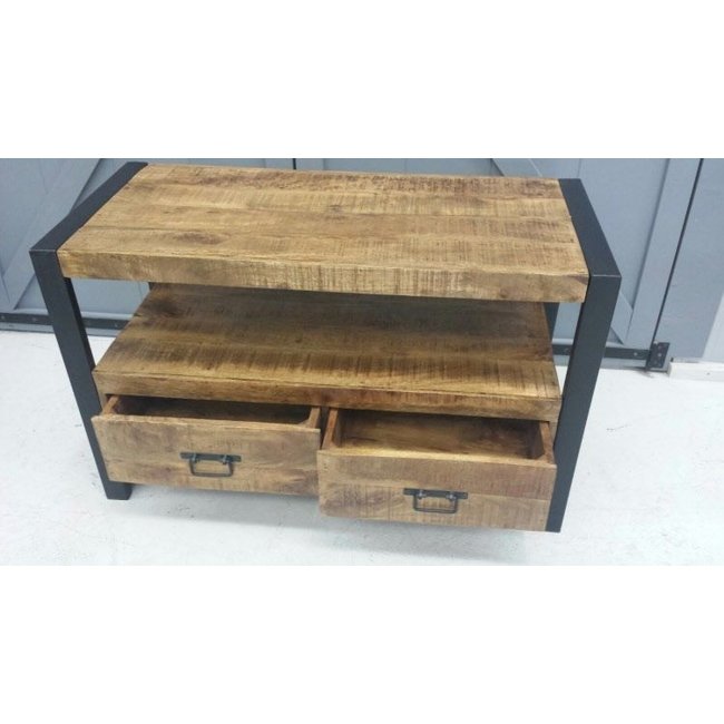 Benoa TV meubel Industrial Mango met 2 lades