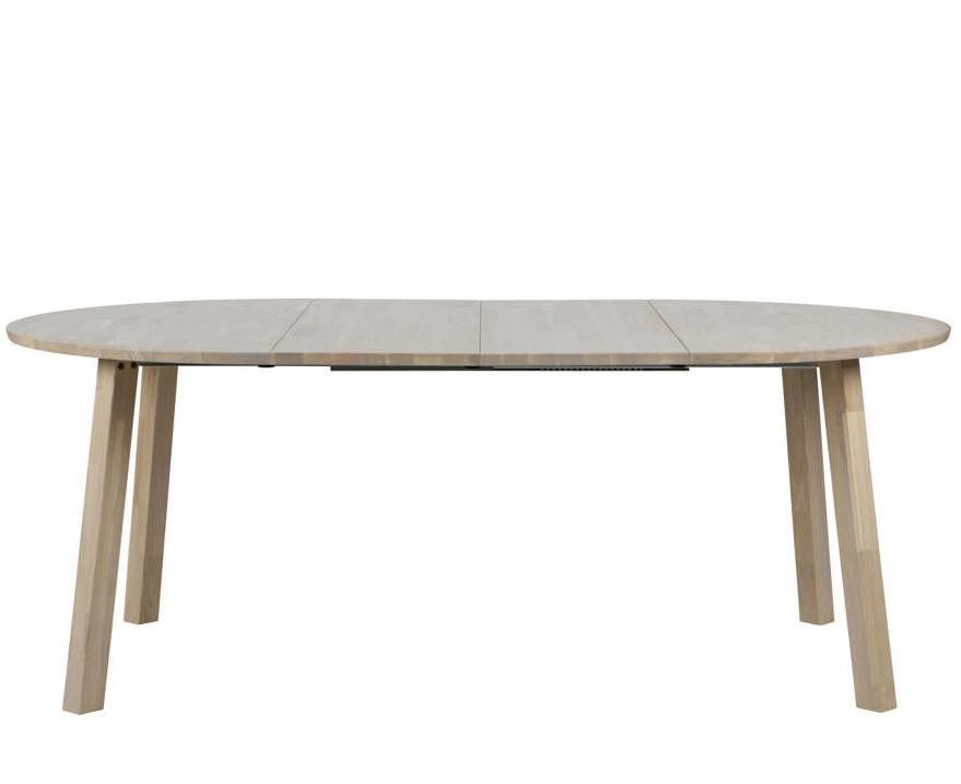 Wonderbaar Eettafel Ø 120 cm rond uitschuifbaar tot ovale tafel - Houten KN-29