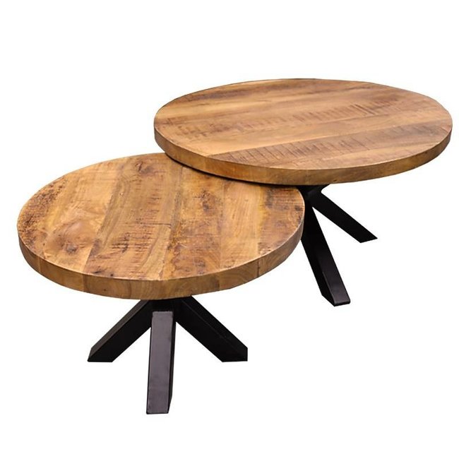 Benoa Salontafel rond mango matrix - 60 cm
