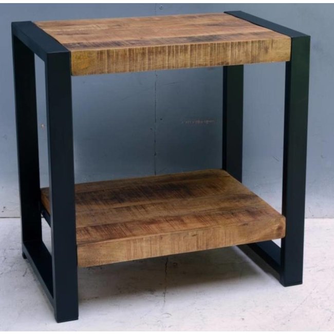 Benoa Nachtkastje/ bijzettafel Industrial Mango