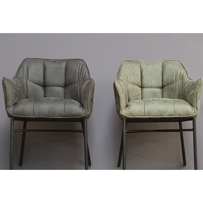 Benoa Eettafelstoel Boston - grijs en groen