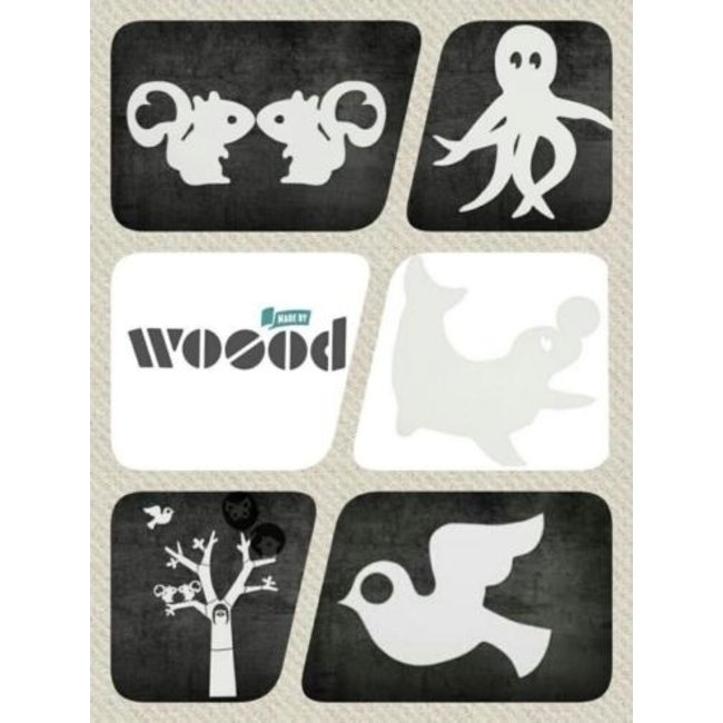 Woood Muurdeco vogel