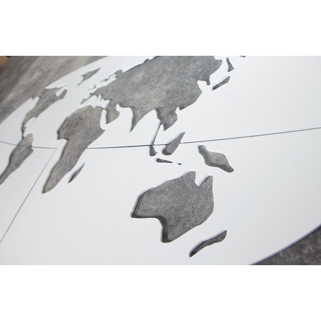 Woood Muurdeco Wereldkaart