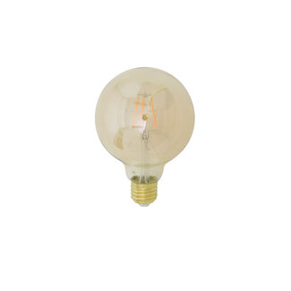 LED globe Ø9,5x14 cm LIGHT 4W amber E27 dimbaar