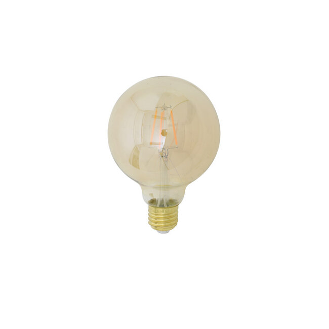 LED globe Ø9,5x14 cm LIGHT 4W amber E27 dimbaar