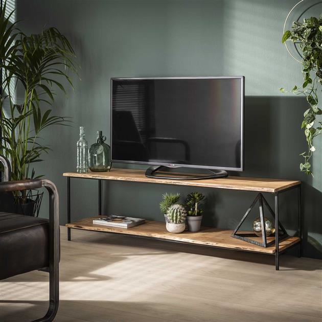 werkzaamheid Altijd Verdachte TV-meubel natural edge/Massief acacia naturel - Gratis thuisbezorgd -  Houten Meubel Outlet