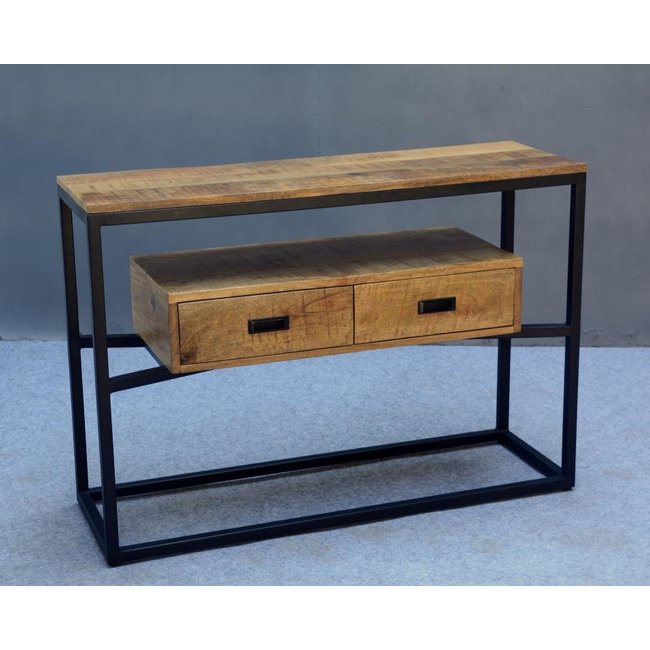 Benoa Sidetable Len Mango 2 lades