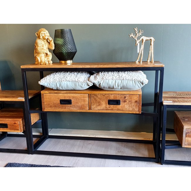 Benoa Sidetable Len Mango 2 lades