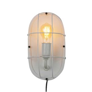 Wandlamp metaal wit