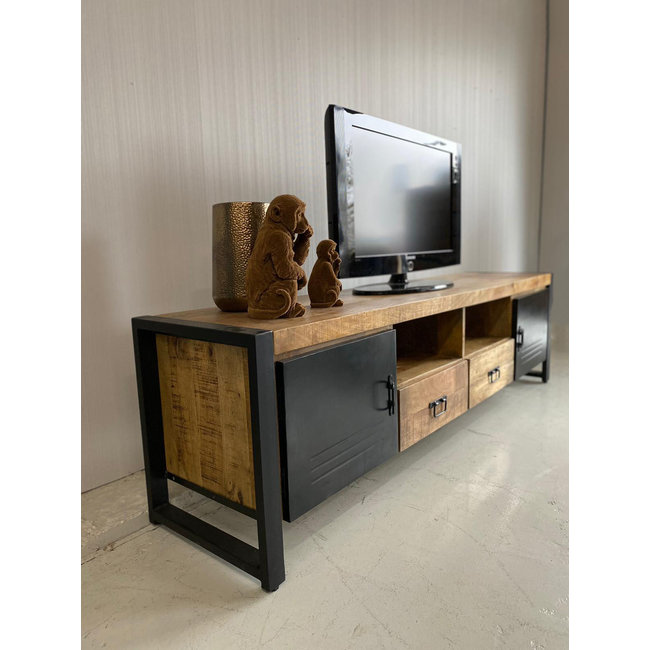 Benoa TV meubel Bas mango met staal groot