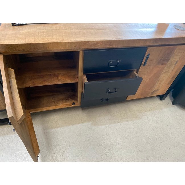 Benoa Dressoir Bas industrieel mango
