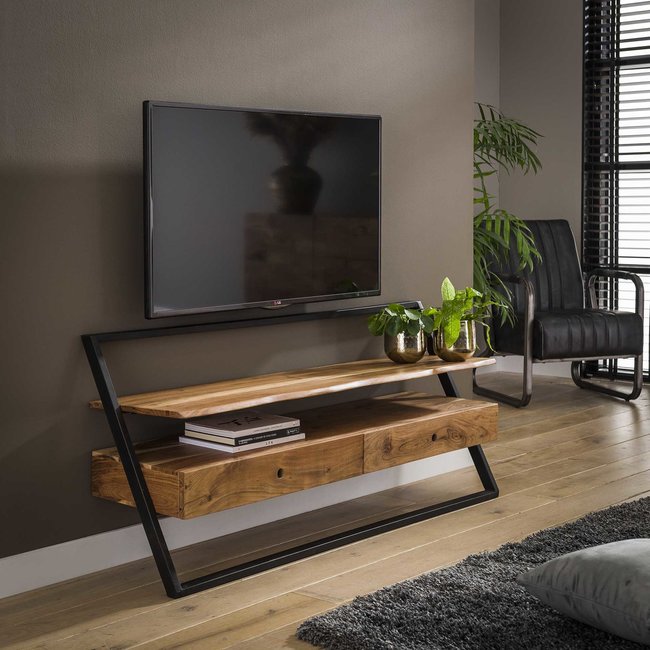 WoonStijl TV meubel Lean Acacia 2 lades