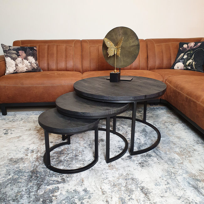 Starfurn Salontafel New York | Triole All Black | Set of 3