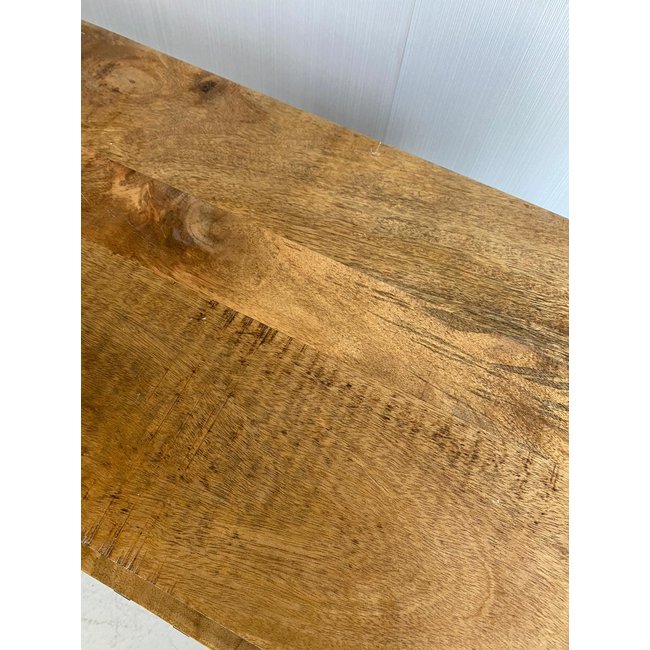 Benoa Sidetable mango met 4 lades en onderblad 180 cm