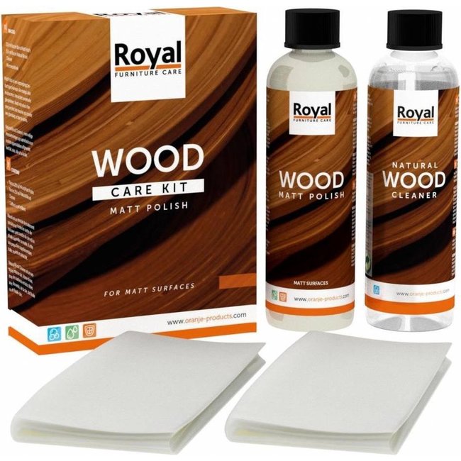 Oranje Wood Care Kit MattPolish+Cleaner 2x250ml