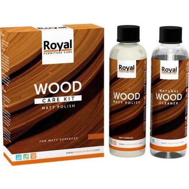 Oranje Wood Care Kit MattPolish+Cleaner 2x250ml