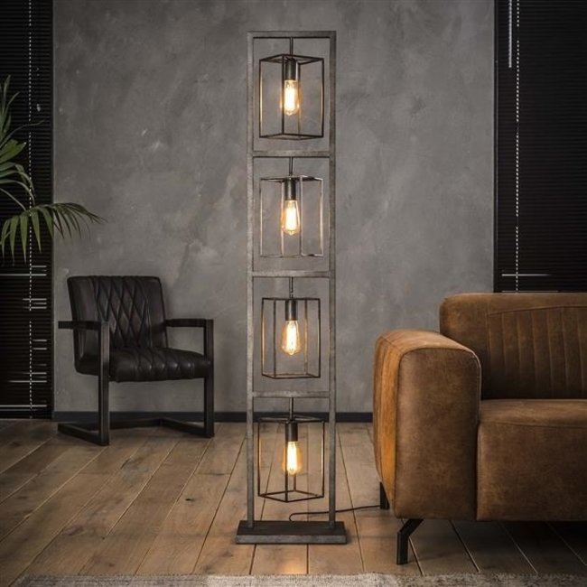 WoonStijl Vloerlamp 4x Cubic Tower