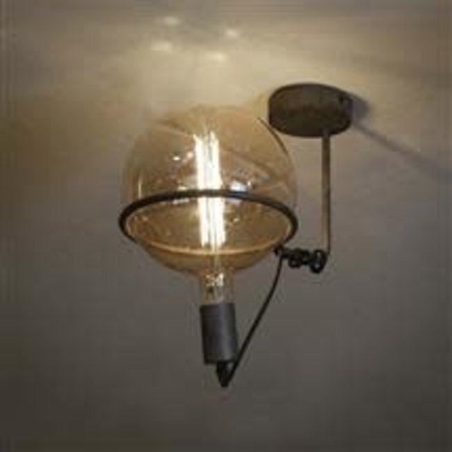 WoonStijl Plafondlamp 1L saturn voor 20 cm lichtbron / Oud zilver