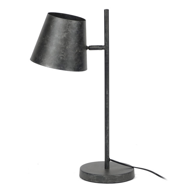 WoonStijl Tafellamp 1L verstelbare metalen kap / Charcoal