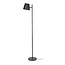 WoonStijl Vloerlamp 1L verstelbare metalen kap / Charcoal