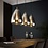 WoonStijl Hanglamp 3L silver pearl glass