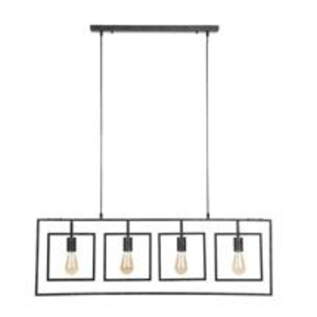WoonStijl Hanglamp 4L Turn square / Charcoal