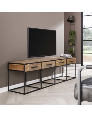  TV meubel Float hardhout 4 lades -180 cm