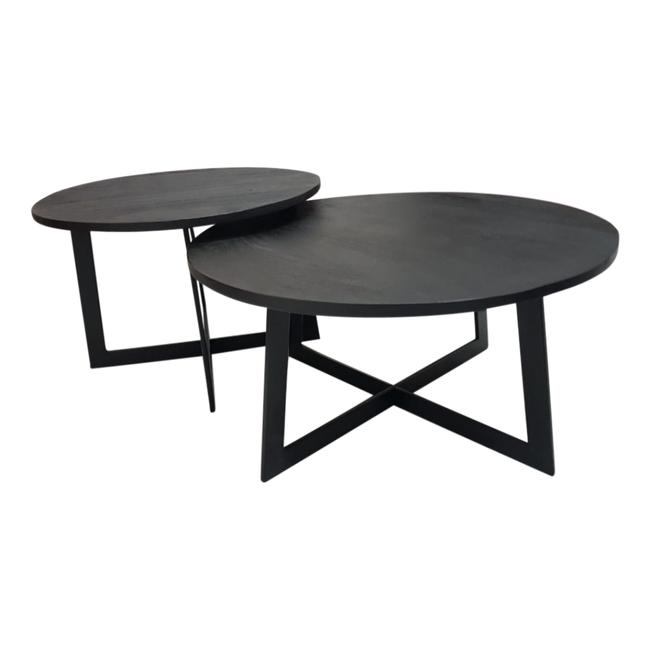 Starfurn Salontafel Austin Black | Set van 2