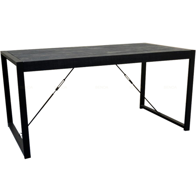 Benoa Eettafel Zwart Mango - verkrijgbaar in 5 afmetingen