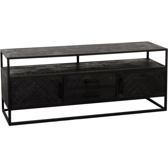 Benoa Tv meubel zwart mango Jax klein