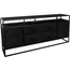 Benoa Dressoir zwart mango Jax groot 200 cm