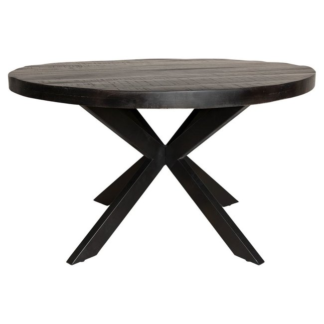 Starfurn Eetkamertafel Denver Black | Rond | Diverse afmetingen