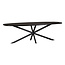 Starfurn Eettafel Elegance Black | Deens ovaal | 200x100