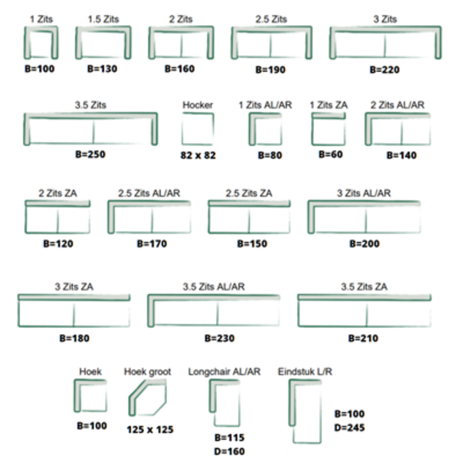 Wildeboer v/d Weide Bank Robin - diverse kleuren en opstellingen