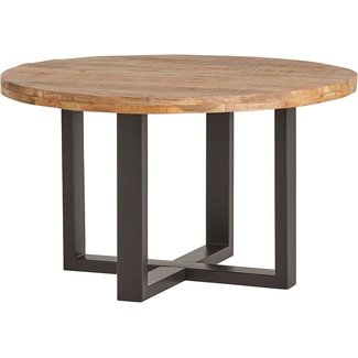 Nijwie Eettafel Rambo Mango rond - 130 cm