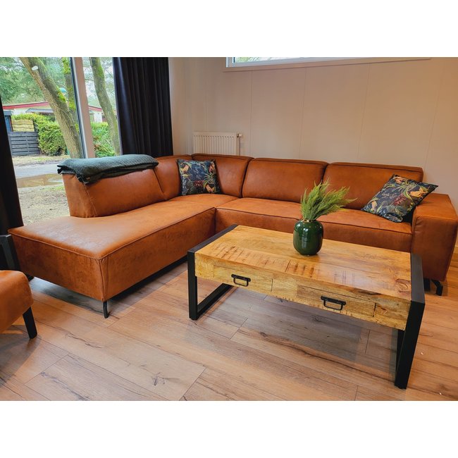 Benoa Salontafel Industrial Mango met lades