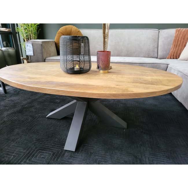 WoonMax Salontafel Sylvana mango ovaal 130 cm
