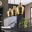 WoonStijl Hanglamp 3L casablanca oud goud