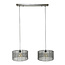 WoonStijl Hanglamp 2L stringshade metal