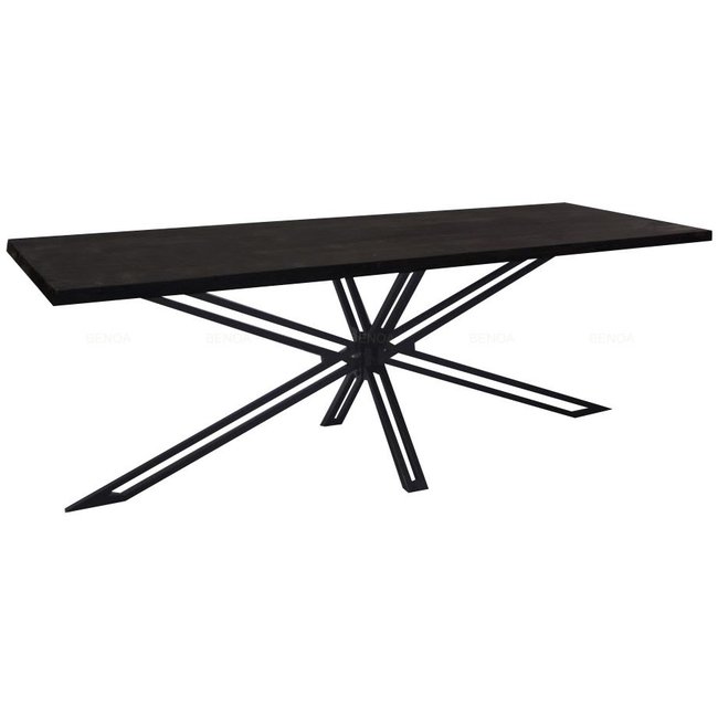 Benoa Eettafel Yana zwart mango - Diverse afmetingen